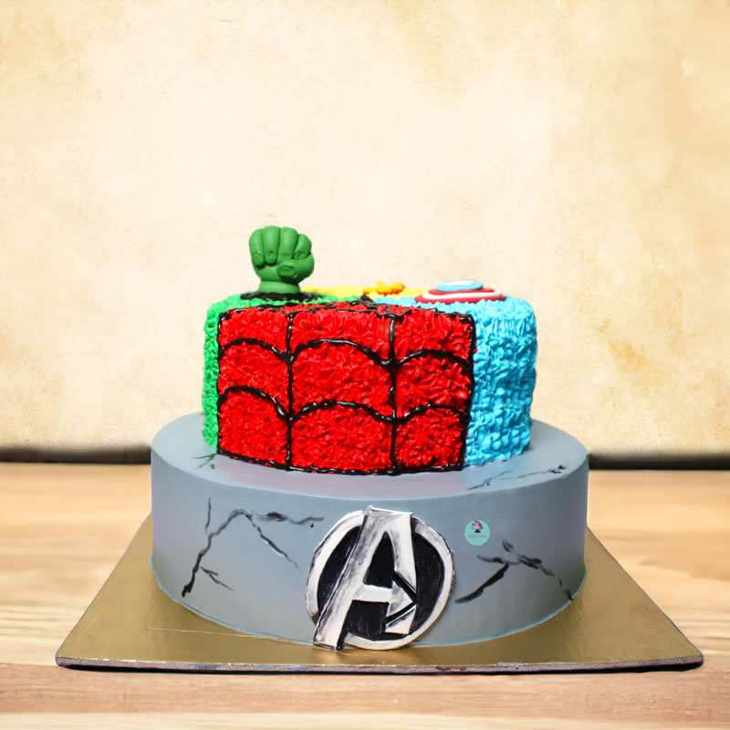 Double-Tier-Avengers-Cake